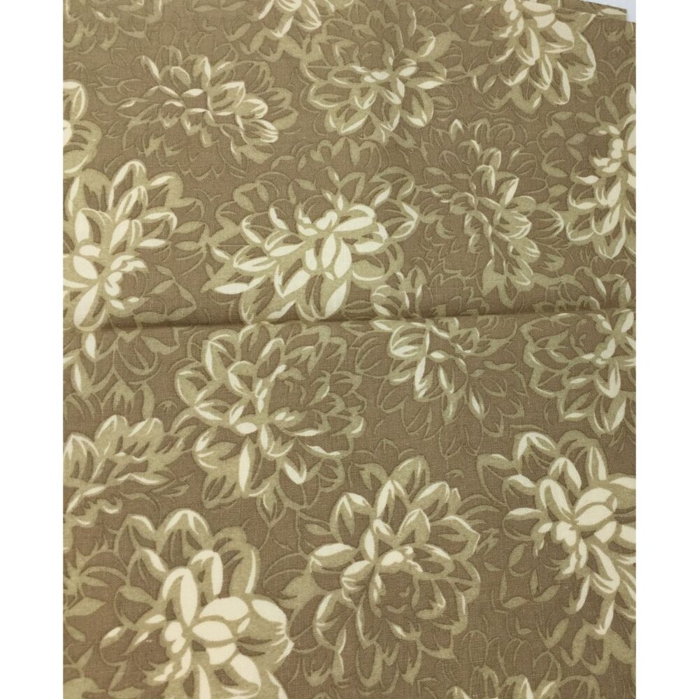 1/2 Yd Yard RJR Fashion Fabrics Jinny Beyer Quilting Blend Floral Flowers Beige